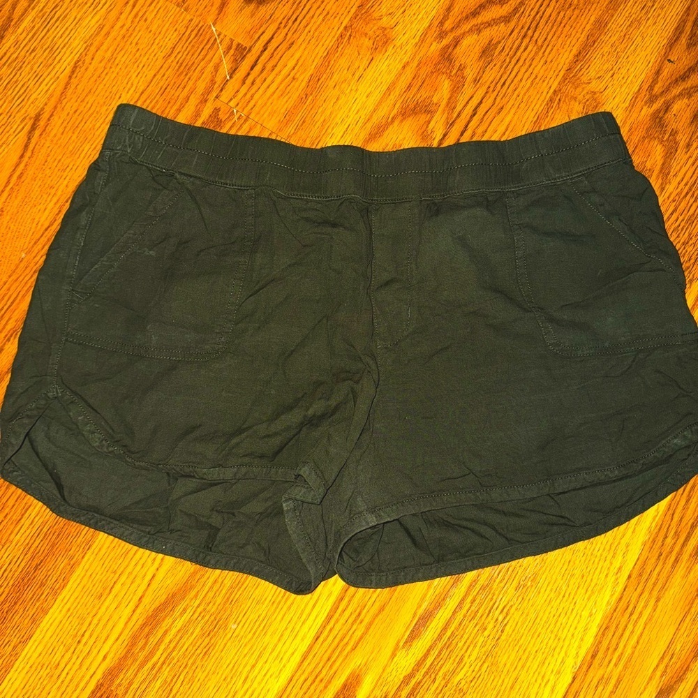 Maurice’s navy green loose fit shorts with pockets women XXL